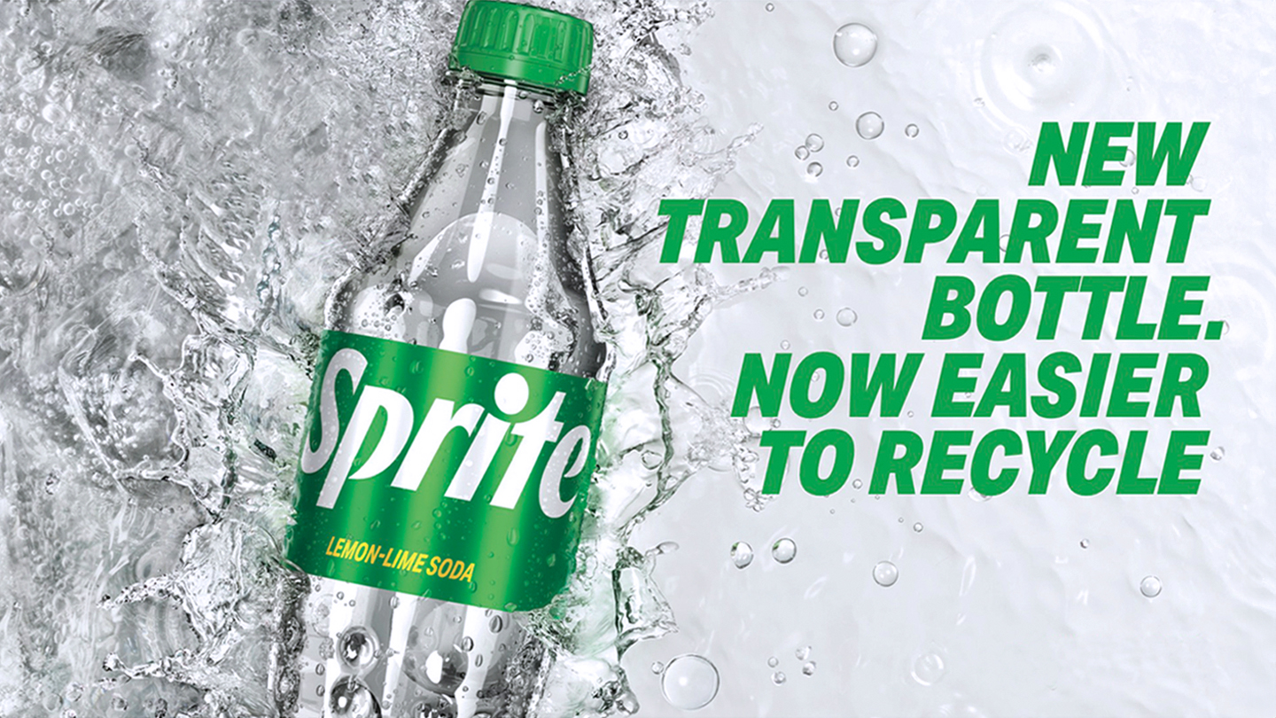 Bottiglie trasparenti per Fanta e Sprite