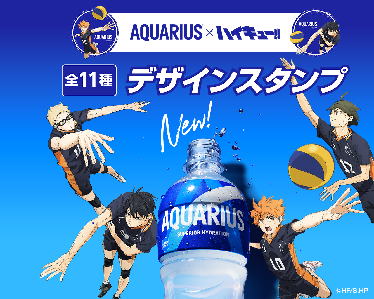 アニメ「ハイキュー!!」デザインスタンプ必ずもらえる！【全11種】