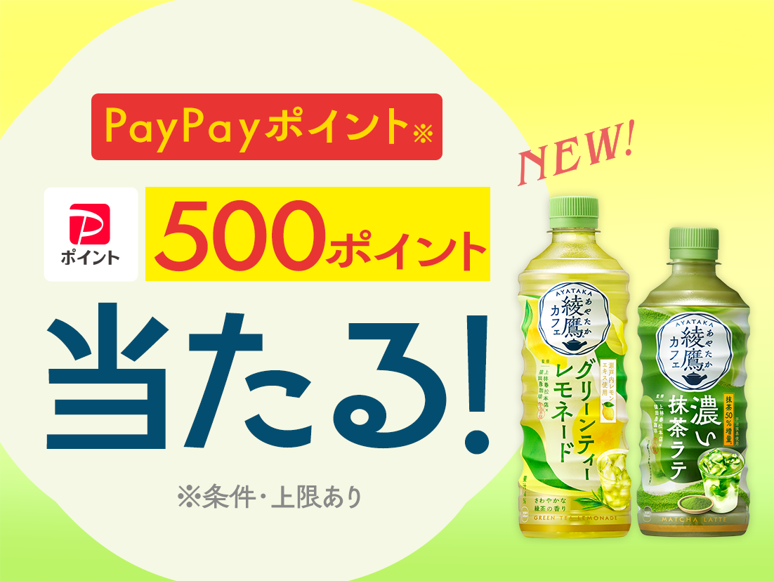 PayPayポイント 500ポイント当たる！ ※条件・上限あり。