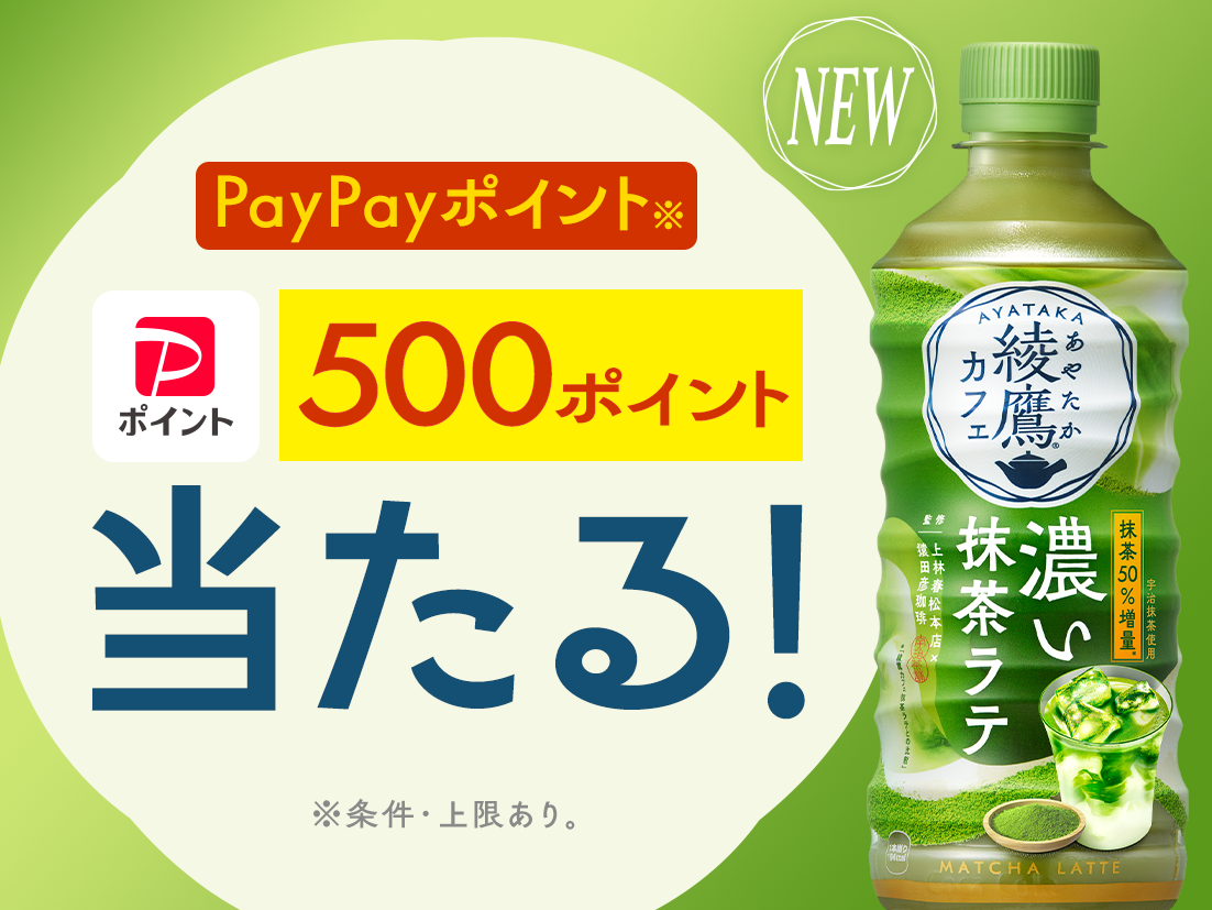 PayPayポイント 500ポイント当たる！ ※条件・上限あり。