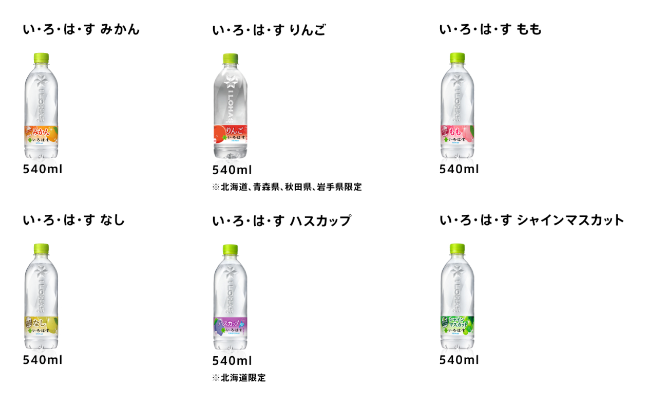 原材料・栄養成分表示｜ い・ろ・は・す(I LOHAS) ｜ 日本コカ・コーラ