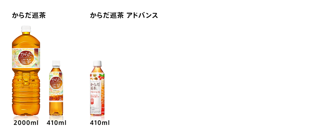 からだ巡茶のラインナップ