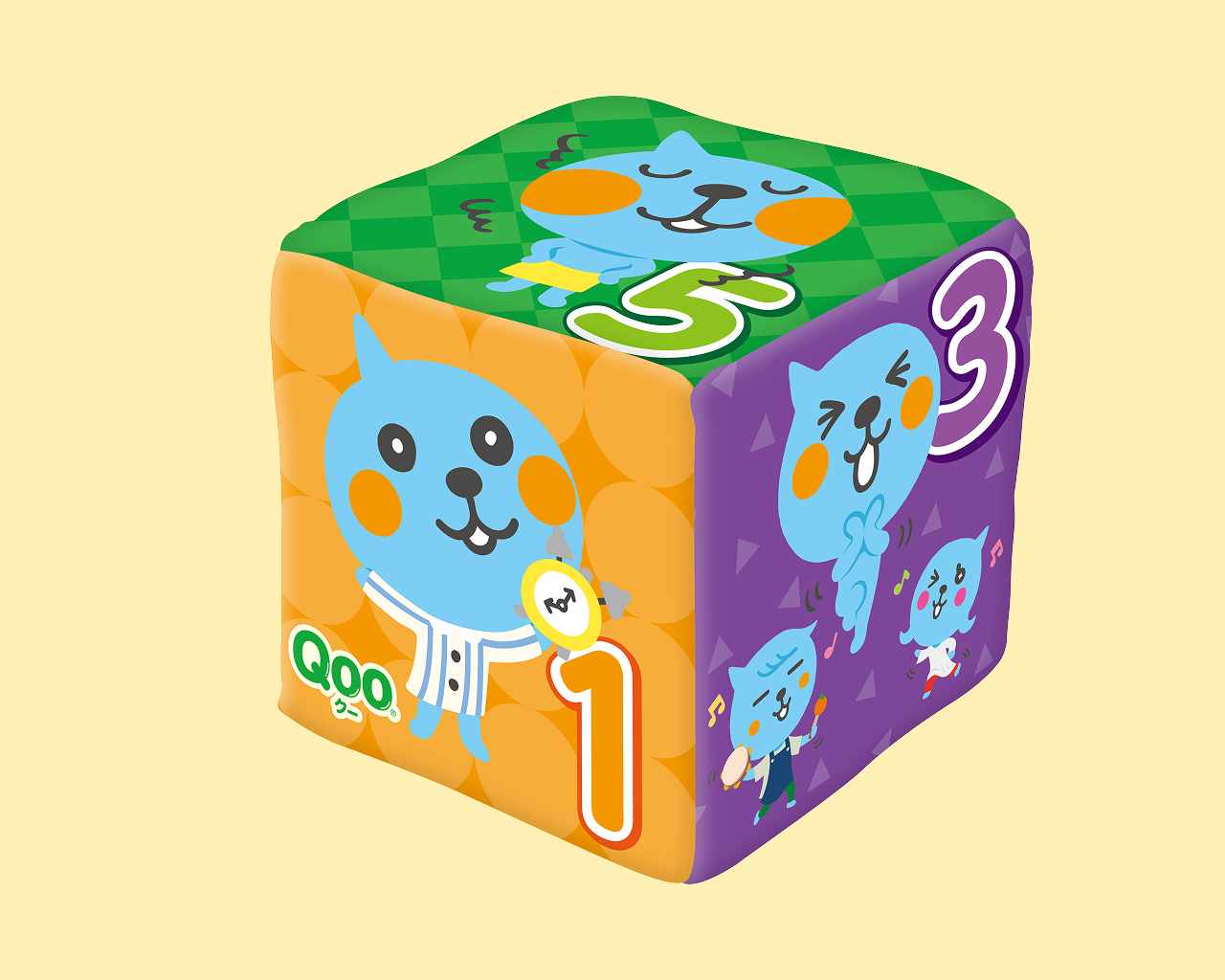 【3ポイントコース】Qooサイコロクッション