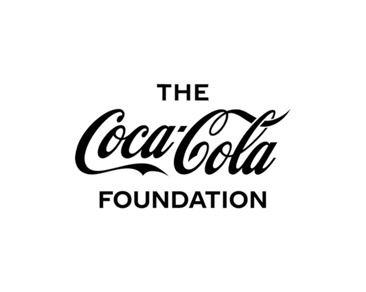 コカ・コーラ教育・環境財団のロゴ（白黒）
