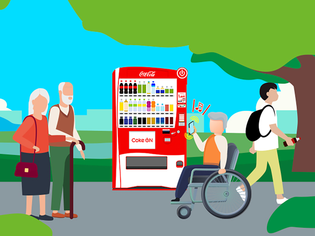 「Coke ON」のアクセシビリティ機能拡充、障がい者や高齢者の利便性向上