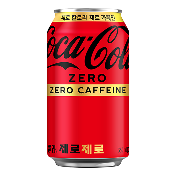 코카-콜라 제로제로 350ml 캔 이미지