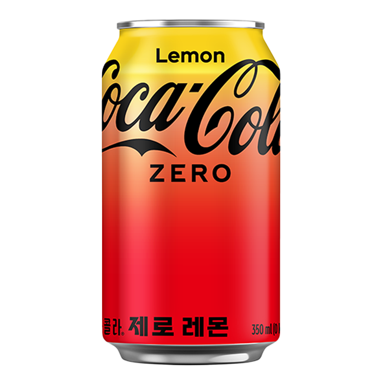 코카-콜라 제로 레몬 350ml 캔 이미지