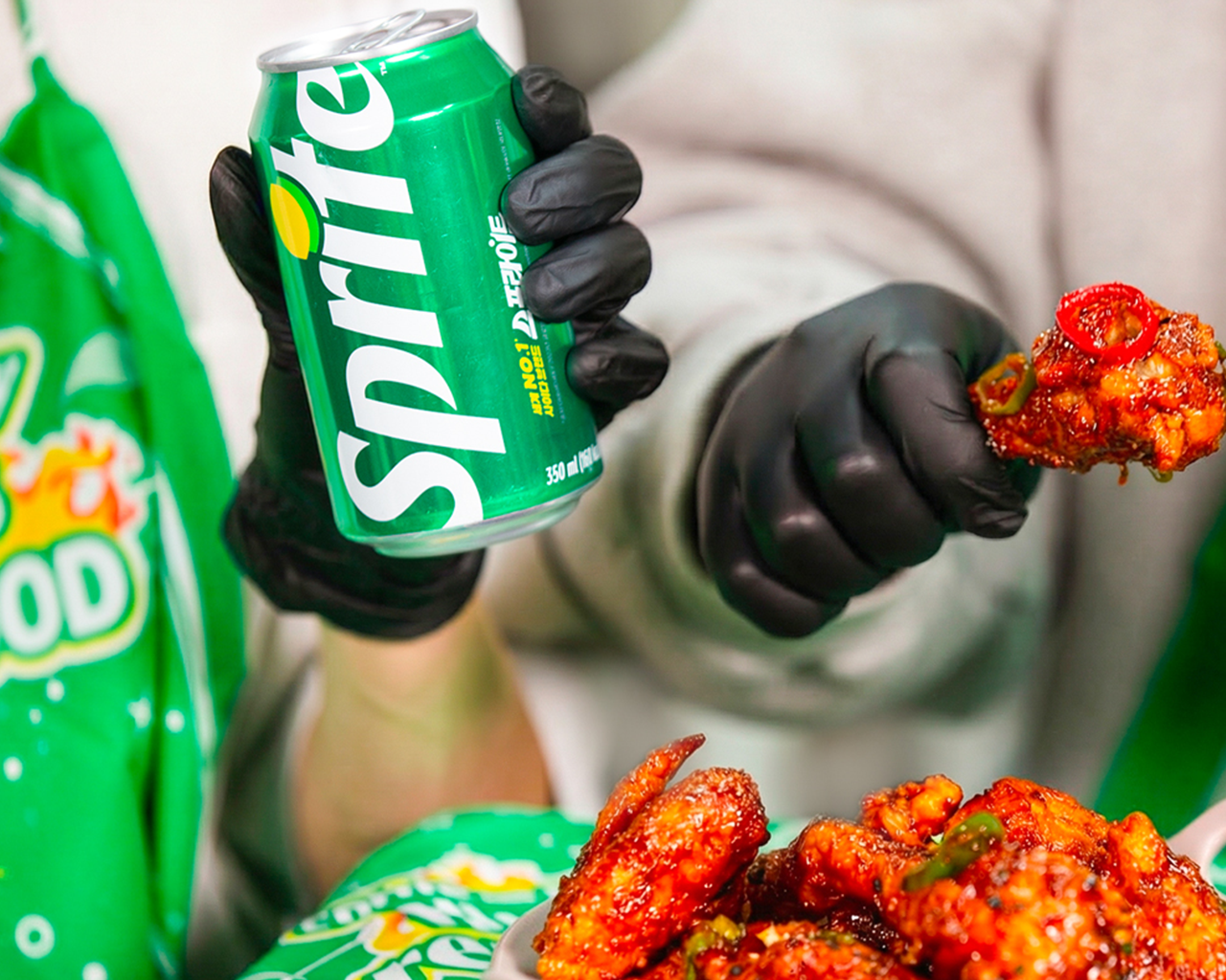 맵파민 폭발주의, 스프라이트와 어울리는 음식들 아티클로 향하는 캐러셀 이미지