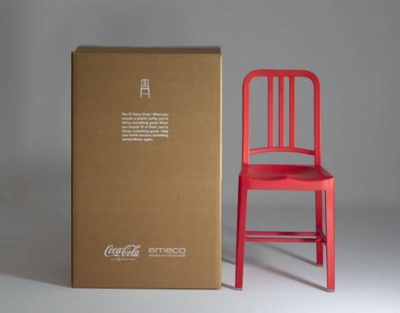 코카콜라의 재활용 의자