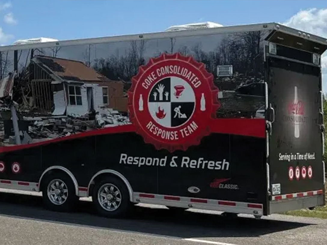 Coca-Cola relief truck
