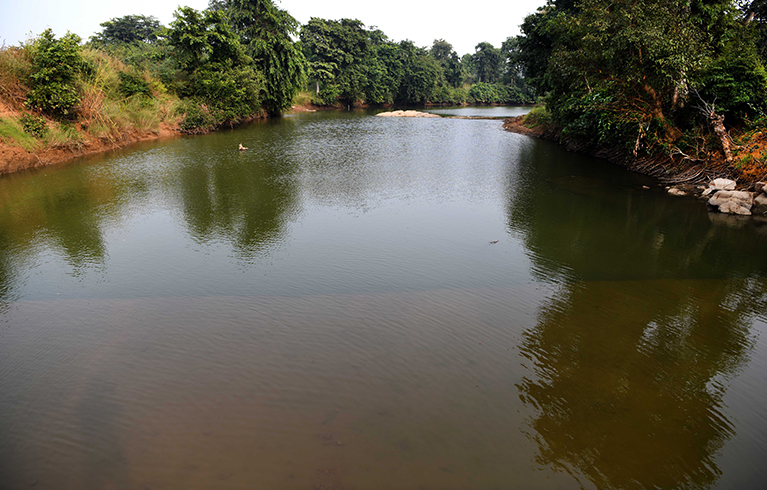 A wide river