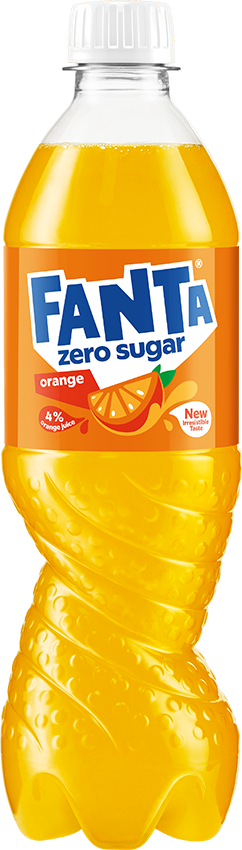 gāzēts bezalkoholisks bezkaloriju dzēriens fanta orange zero ar apelsīnu garšu