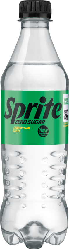 gāzēts dzēriens sprite zero lemon lime zaļā plastmasas pudelē ar zaļu korķi bez cukura