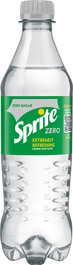 gāzēts dzēriens sprite zero lemon lime zaļā plastmasas pudelē ar zaļu korķi bez cukura