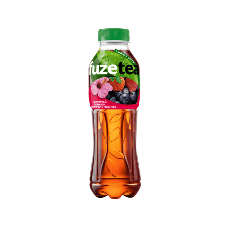 Sticlă de plastic cu Fuzetea cu aromă de fructe de pădure și hibiscus