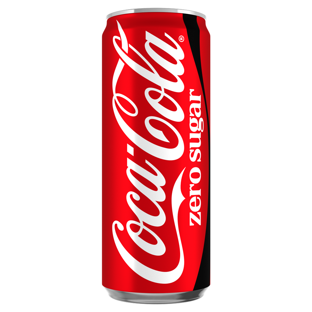Crvena limenka Coca-Cole Zero Sugar sa kapima kondenzacije