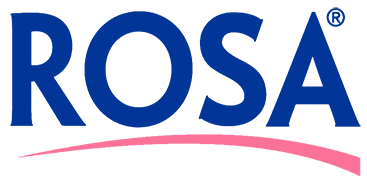 Rosa logo sa bijelom pozadinom