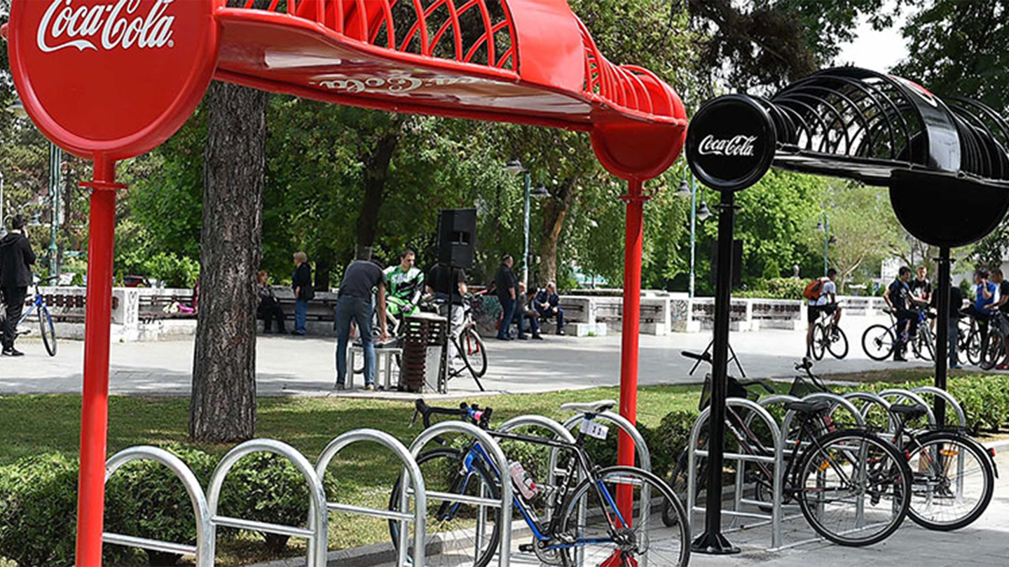Coca‑Cola паркинзи за велосипеди