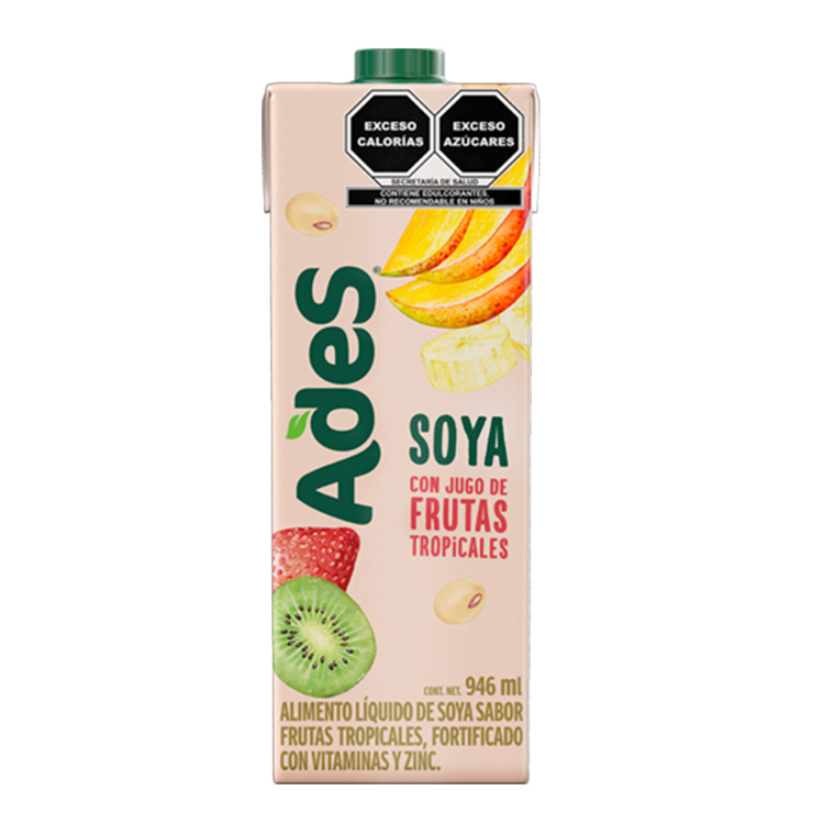 Ades Soya Con Jugo De Frutas Tropicales