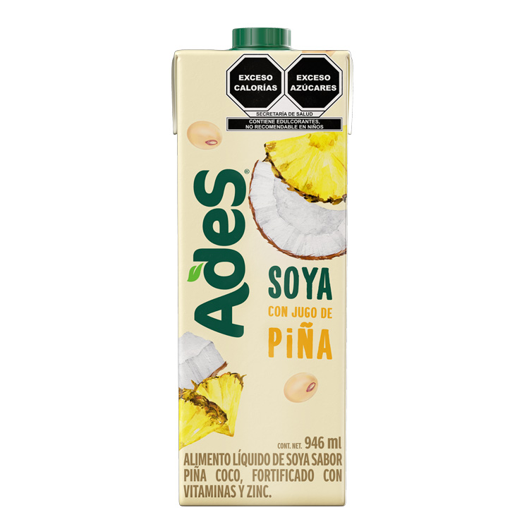 Ades Soya Con Jugo de Piña Coco