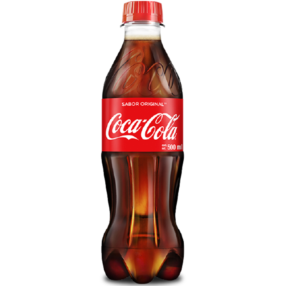 Envase de Coca Cola Sabor Original con información nutricional