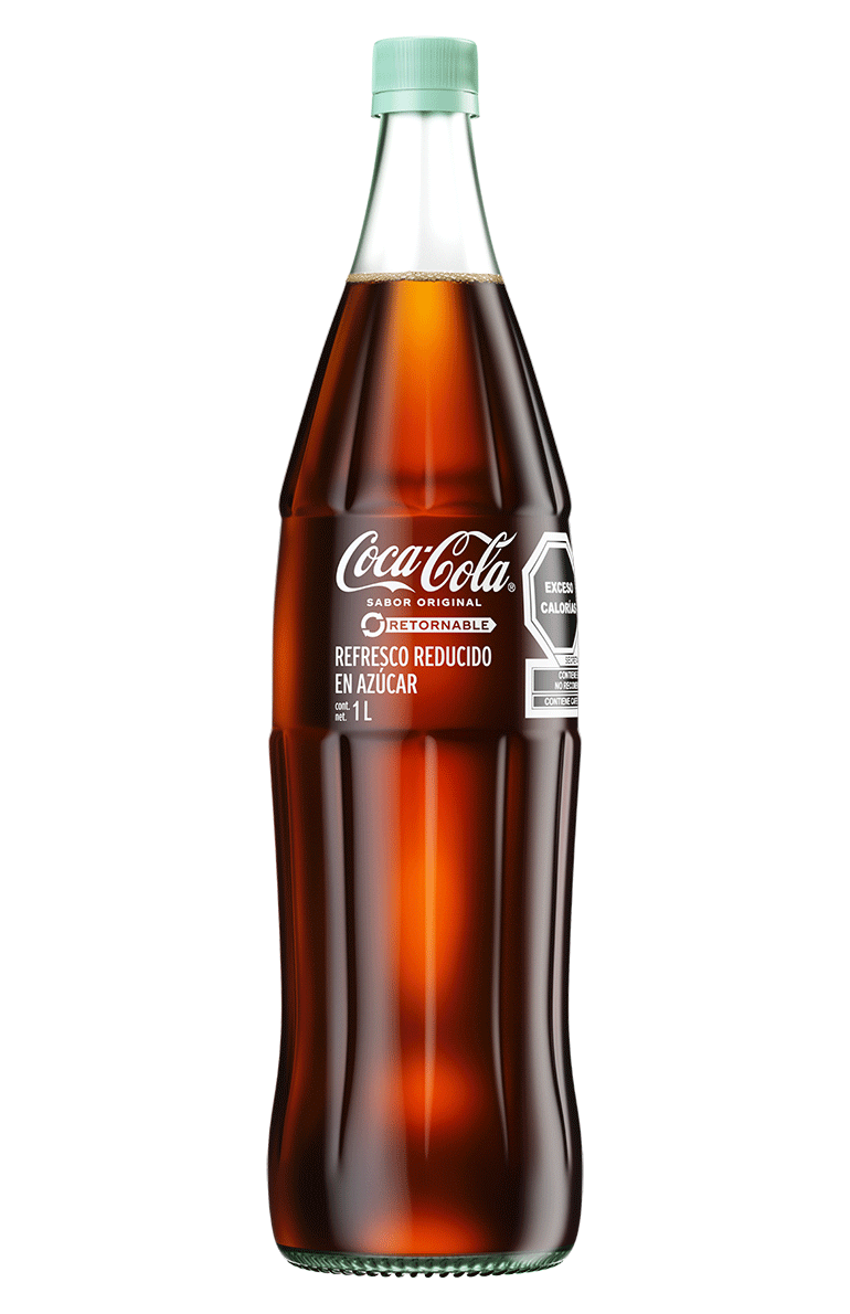 Envase de Coca-Cola Reducida en Azúcar.