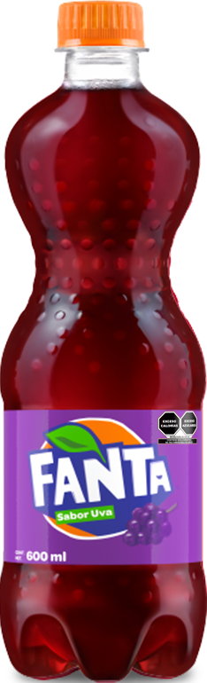 Botella de Fanta sabor Uva