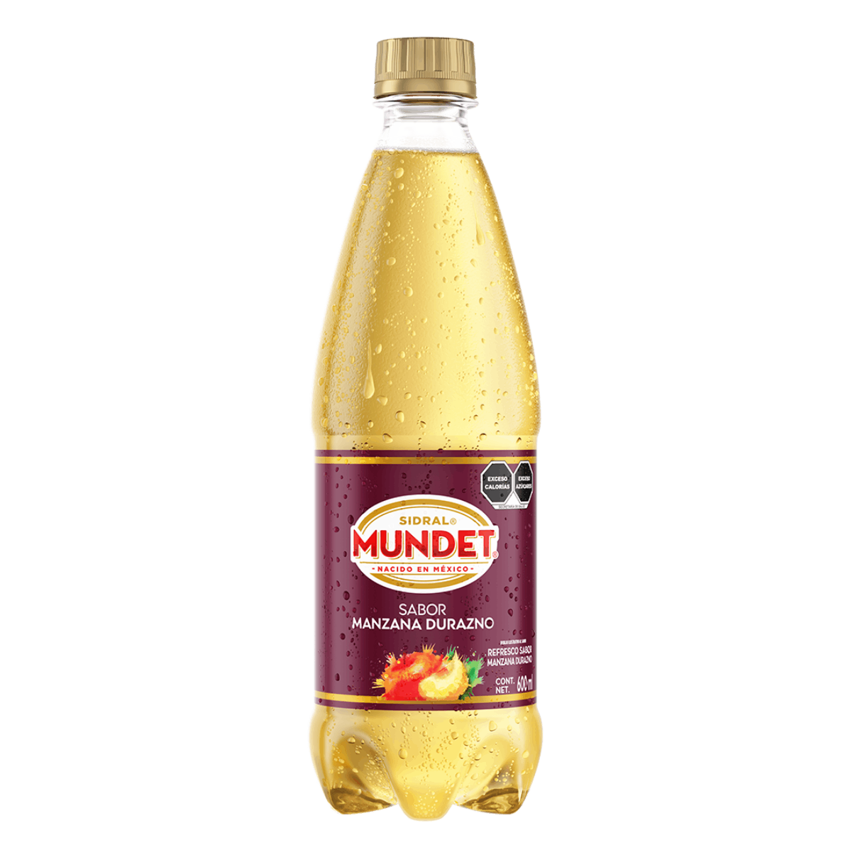 Botella de Sidral Mundet sabor manzana-durazno