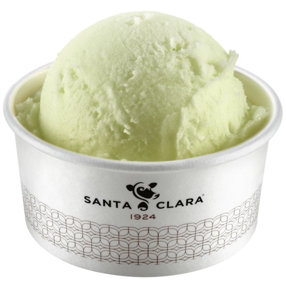 Helado de Limón Santa Clara en vaso con ingredientes de alta calidad 100% Leche de Vaca