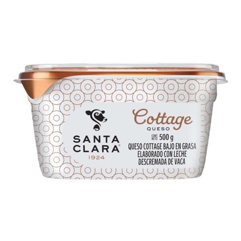 Queso Cottage Santa Clara bajo en grasa en empaque de 500g