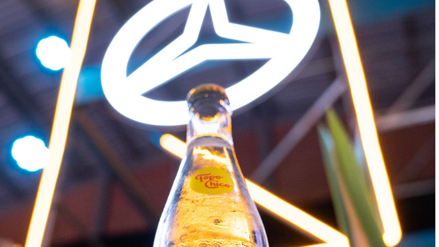 Botella de Topo Chico.