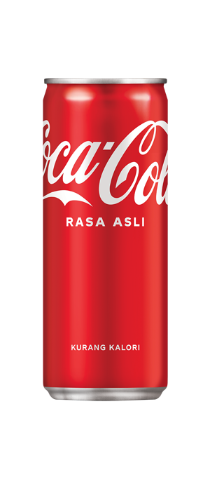 cocal cola rasa asli kurang kalori tin