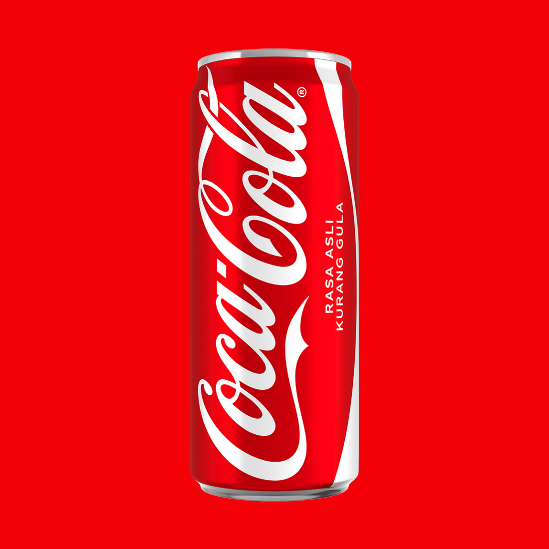 cocal cola rasa asli kurang kalori tin