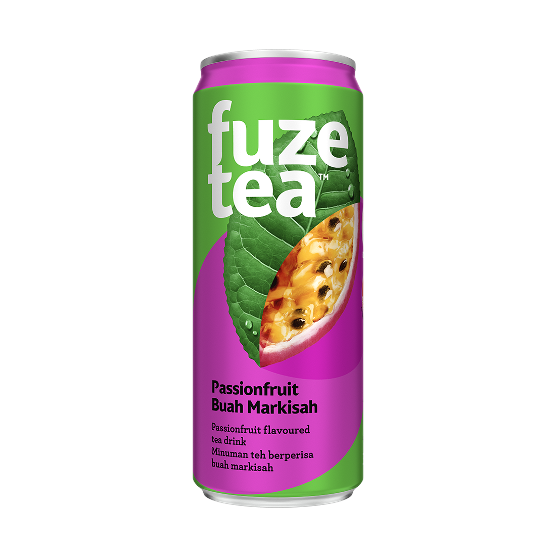 fuze tea ice passionfruit tea tin