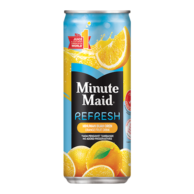 minute maid refresh orange tin