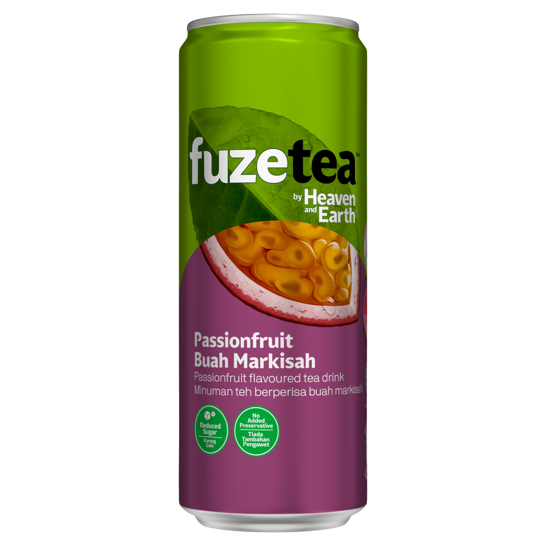 fuze tea ice passionfruit tea tin