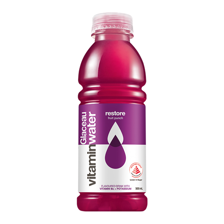 glaceau vitaminwater restore fruit punch botol