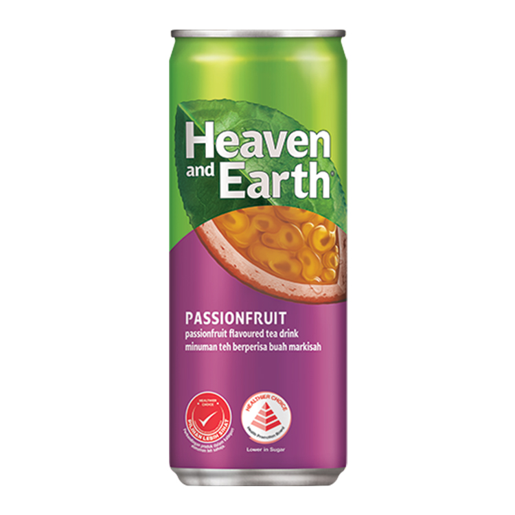 heaven and earth ice passionfruit tea tin