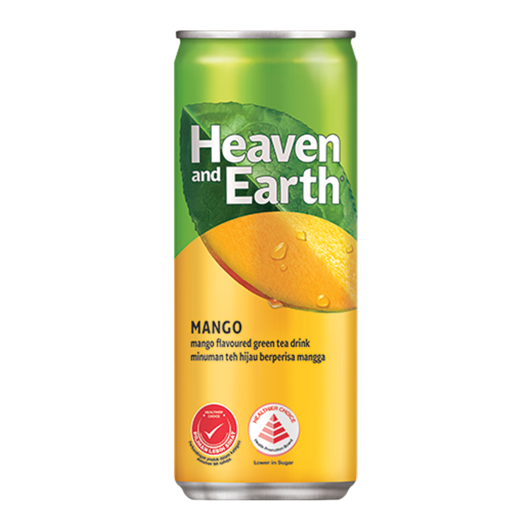 heaven and earth mango green tea tin