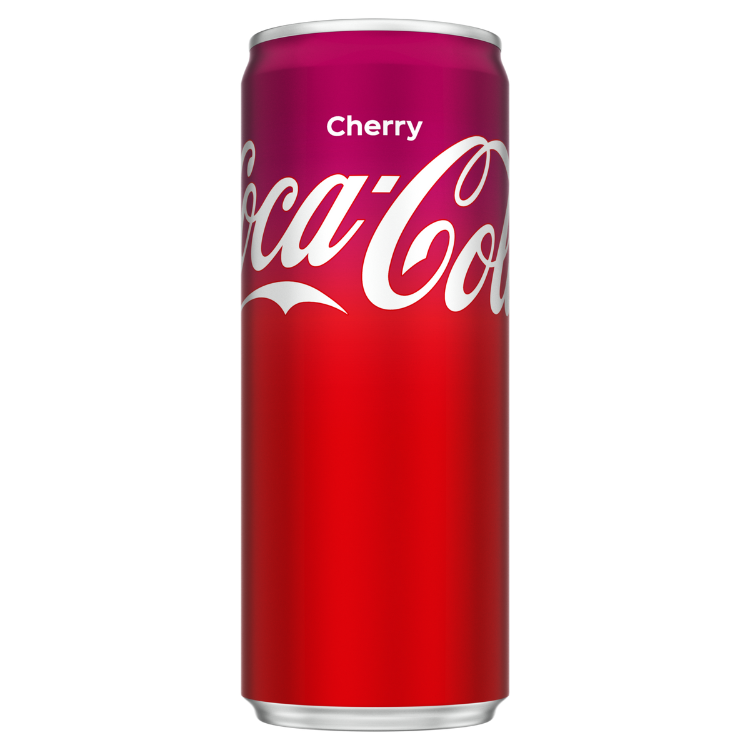 Een blikje Coca-Cola cherry