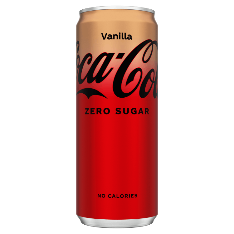 Een blikje Coca-Cola zero sugar vanilla