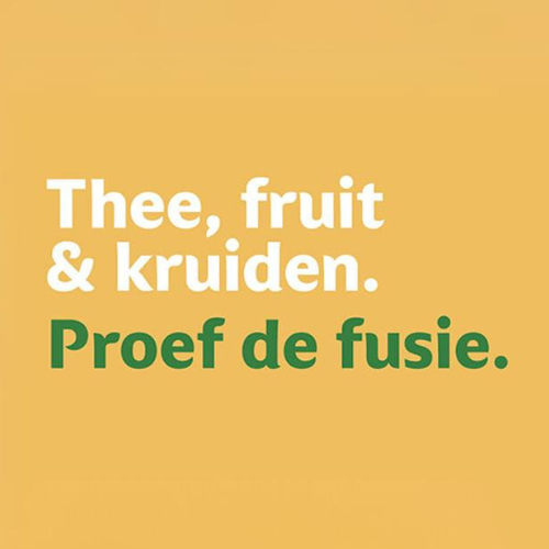 Thee, fruit & kruiden. Proef de fusie.