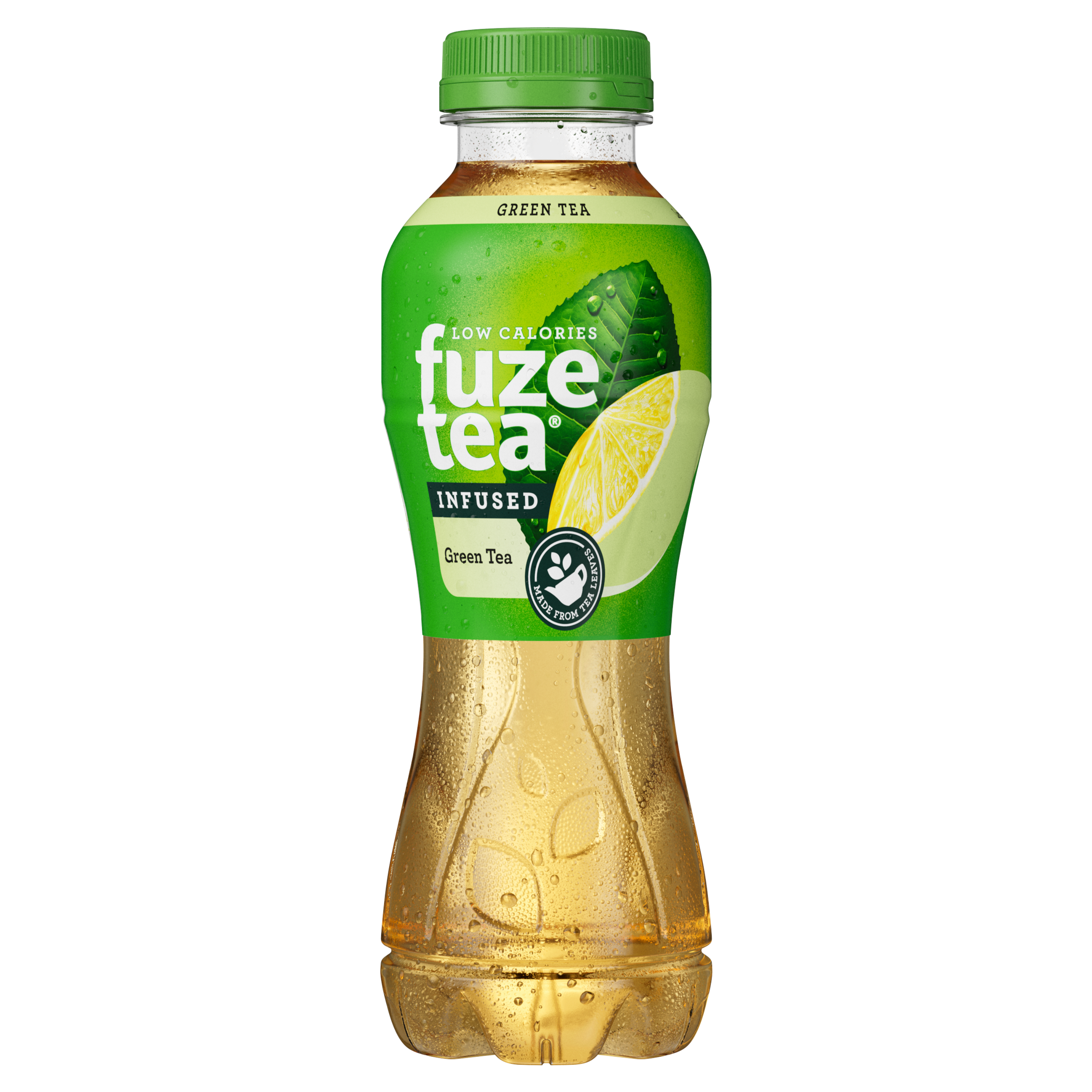 Een flesje Fuze Tea green tea