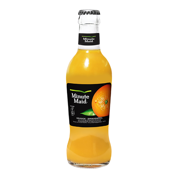 Een fles Minute Maid sinaasappelsap