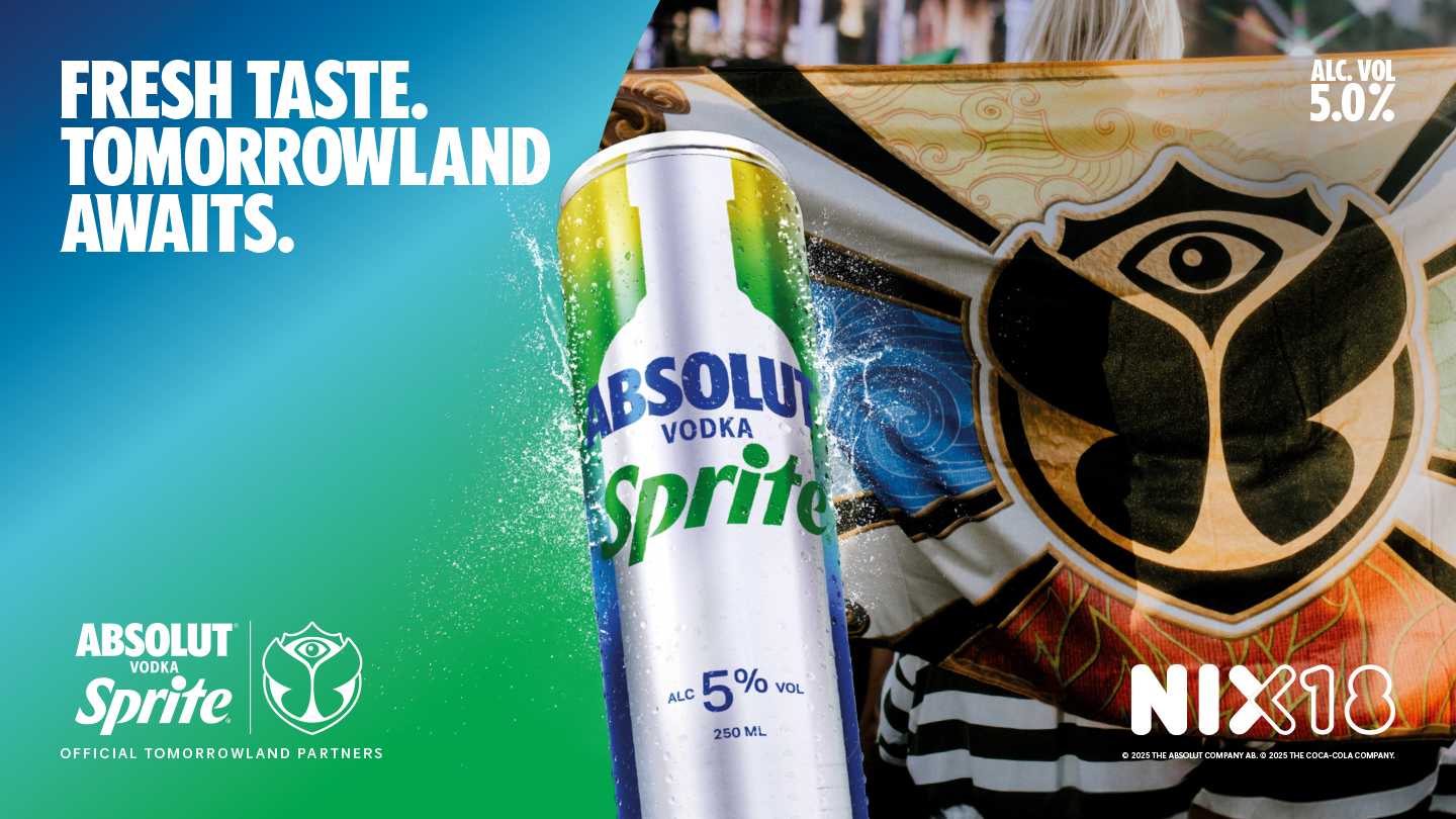 Beleef Tomorrowland met Absolut Vodka Sprite