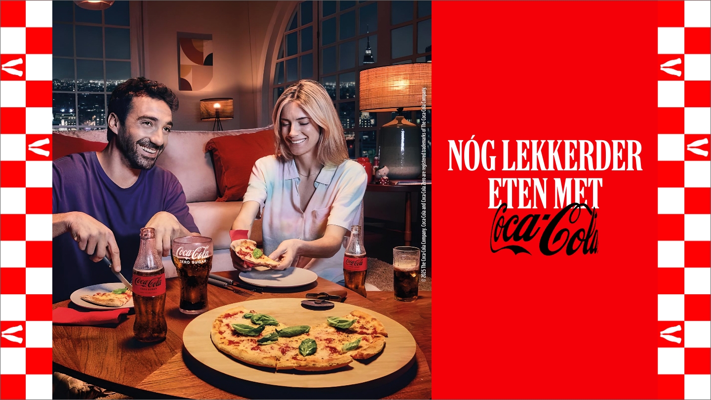 Nóg lekkerder eten met Coca-Cola