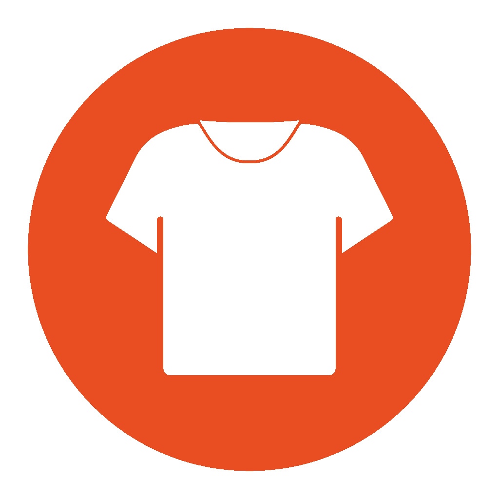 Icoon van een T‑shirt voor merchandise