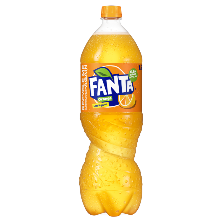 Een fles Fanta orange-drank