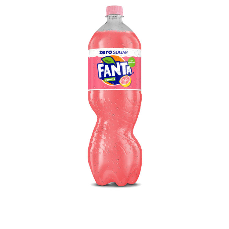 Een fles Fanta pomelo no sugar-drank