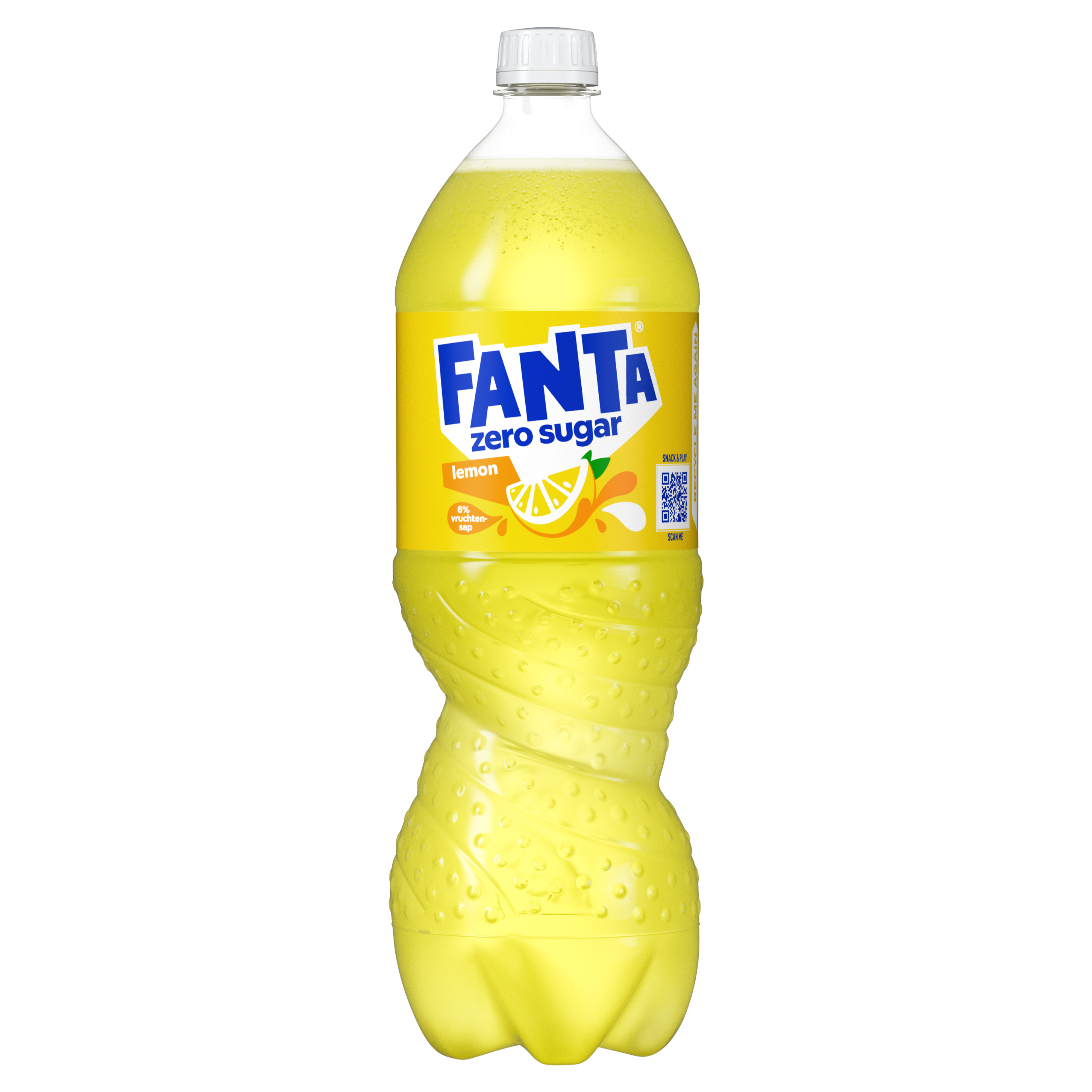 Een fles Fanta lemon no sugar-drank